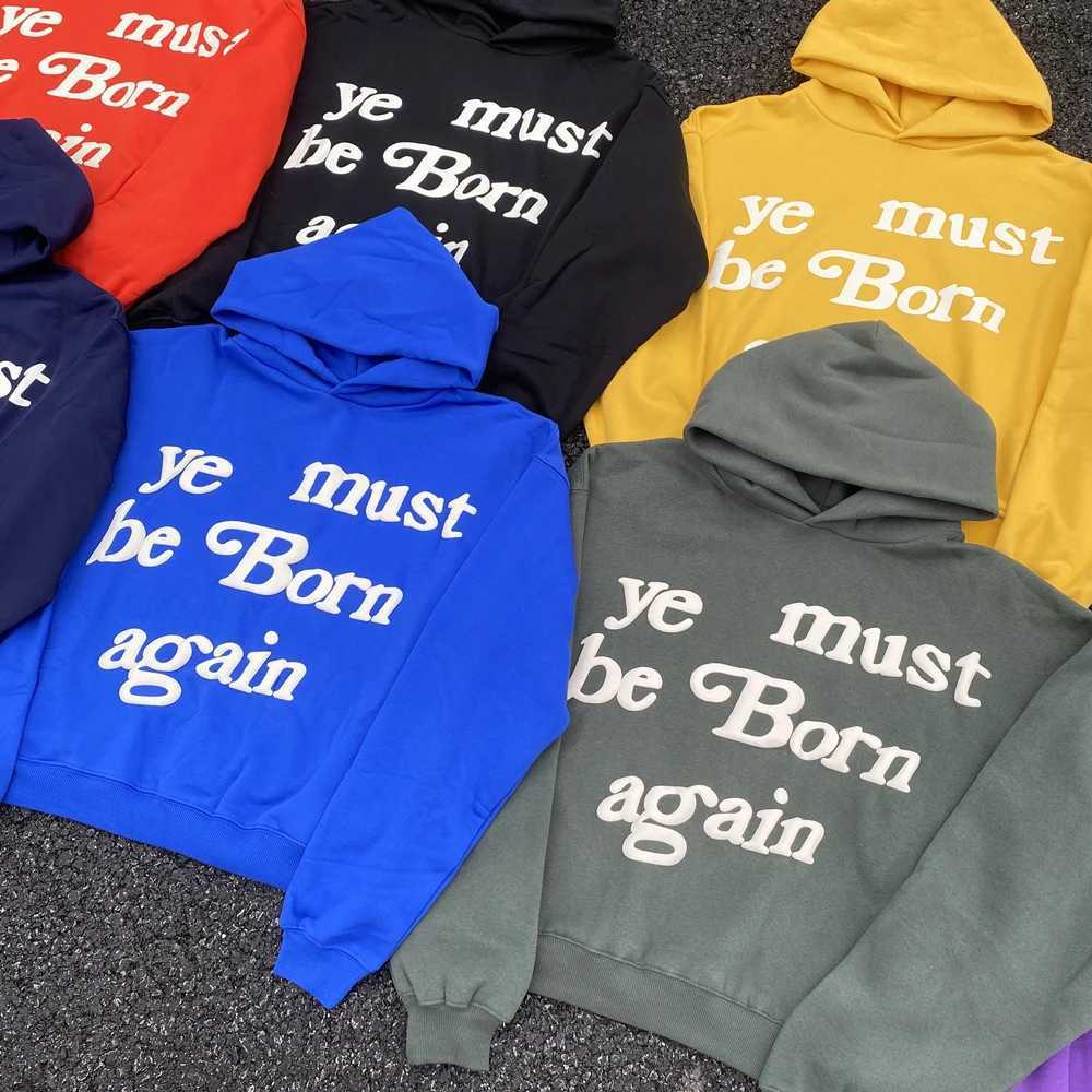 Frog Drift New Fashion CPFM Retro Street Clothing Foam Printed Sportswear Hoodie M250425