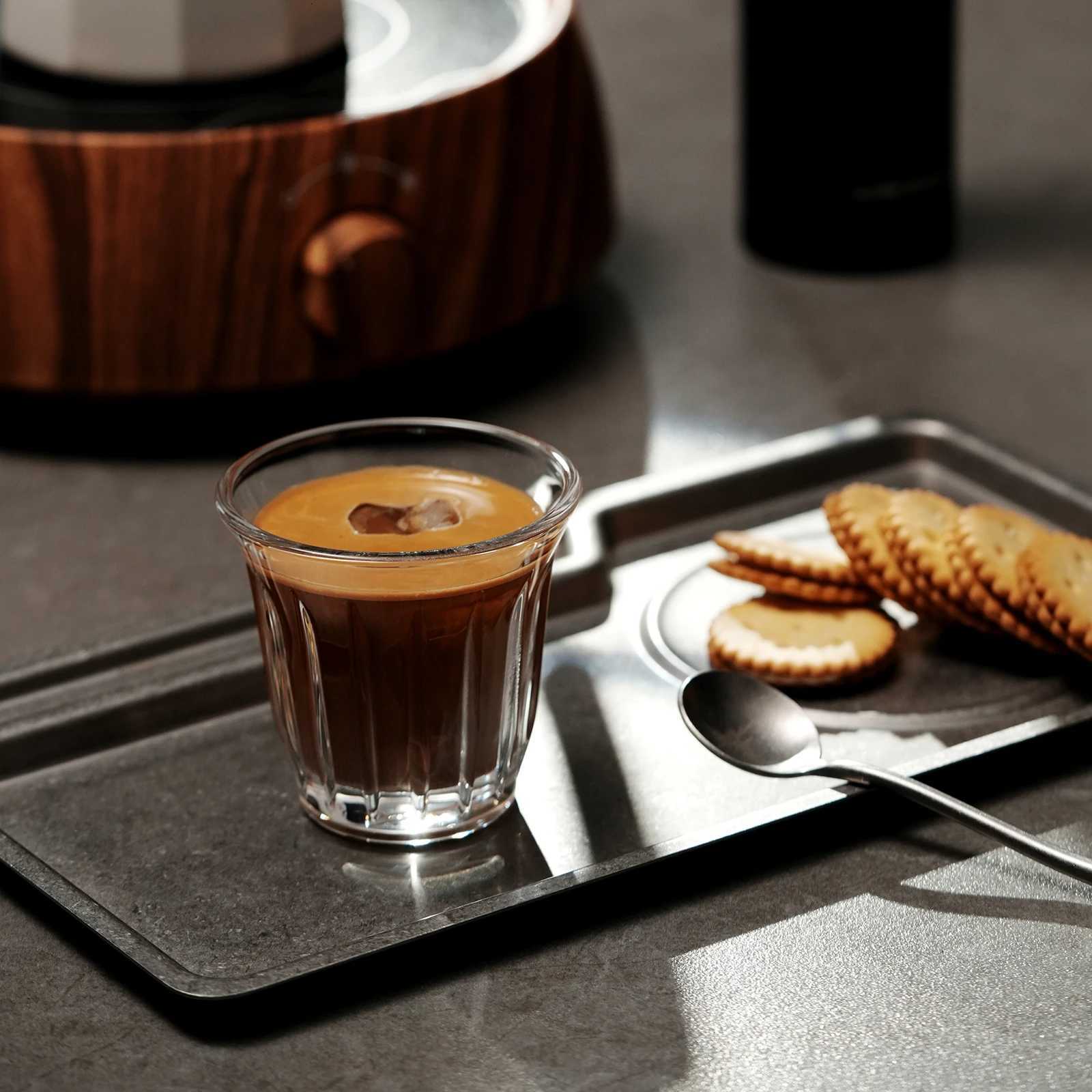 MHW-3BOMBER 6PCS Set Small Glass Cups 90ml/240ml Drinking Glasses Latte Glasses for Espresso Glass Cup Cafe Bar Gifts for Women Y251125