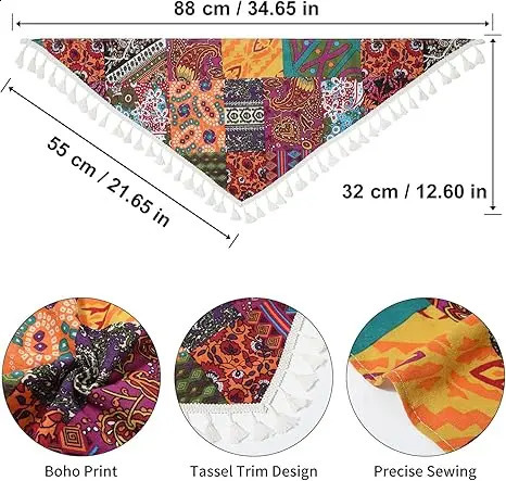 3 packs of Bohemian lace hair bandages - chiffon headscarf suitable for women and girls - Bohemian printed headband 250423