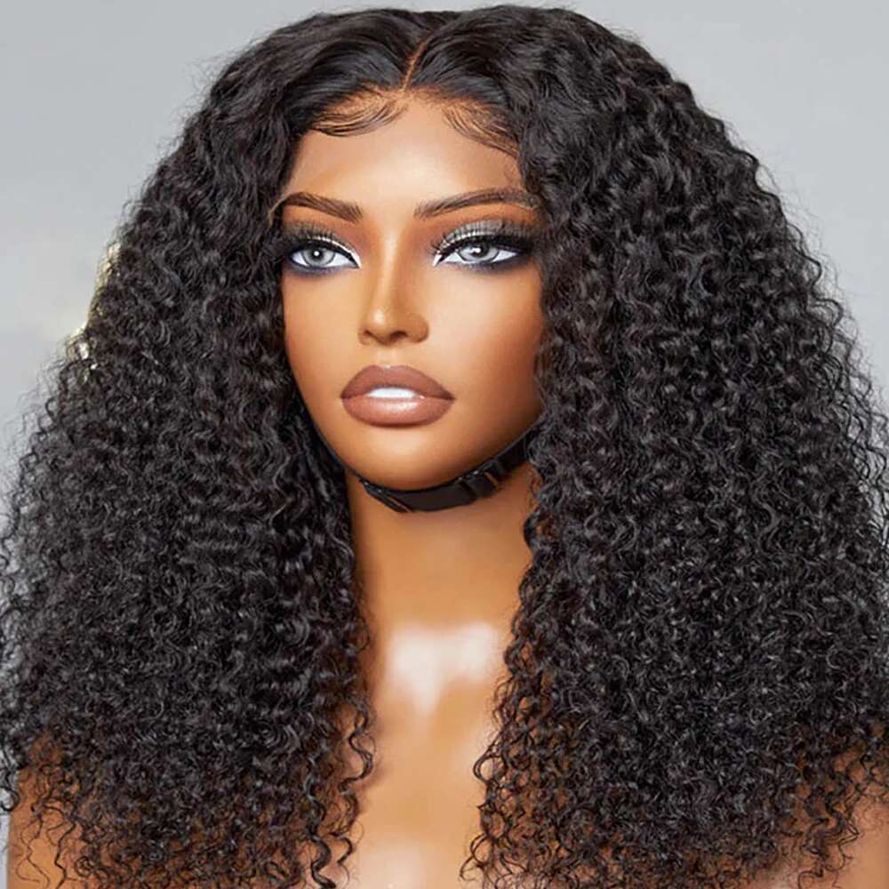 Afro Kinky Short 13X4 Bob Wigs Jerry Front Human Hair Deep Curly Wig Pre Plucked Lace