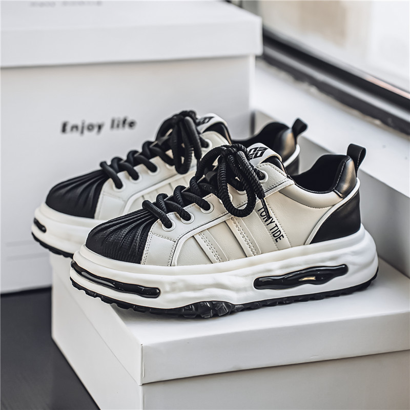 2025 spring summer trendy men shoes new casual sneakers thick sole height increasing running shoes size 39-44