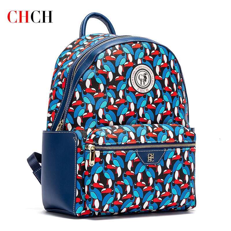 CHCH Backpack New Large Capacity Color Printed Travel Women's Bag