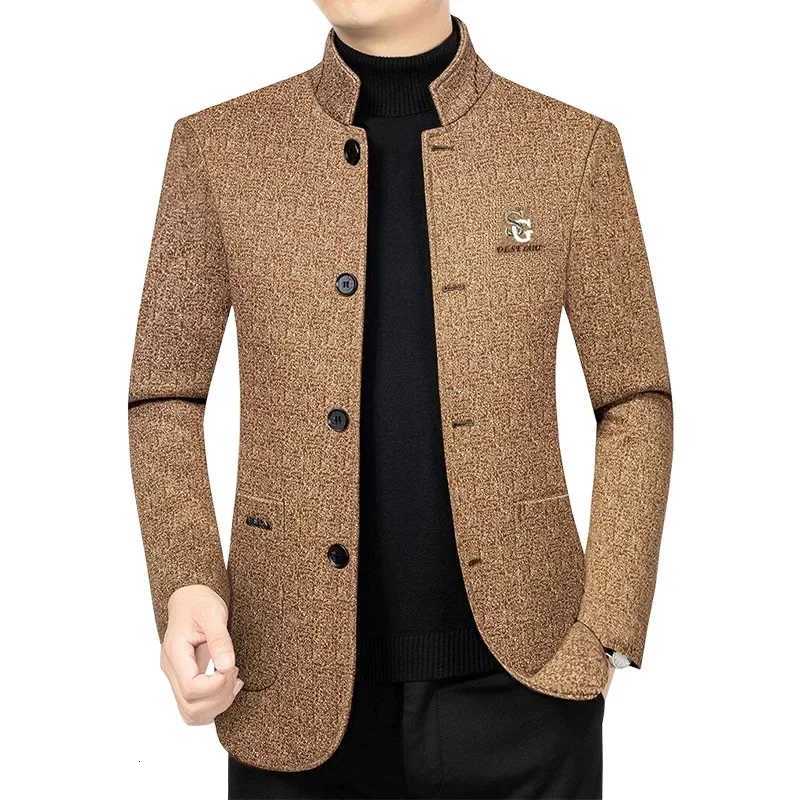 Autumn Men Stand-up Collar Business Trench Coats Blazers Jackets Man Casual Suits Coats Quality Men Blazers Coats Jackets 4XLT251125