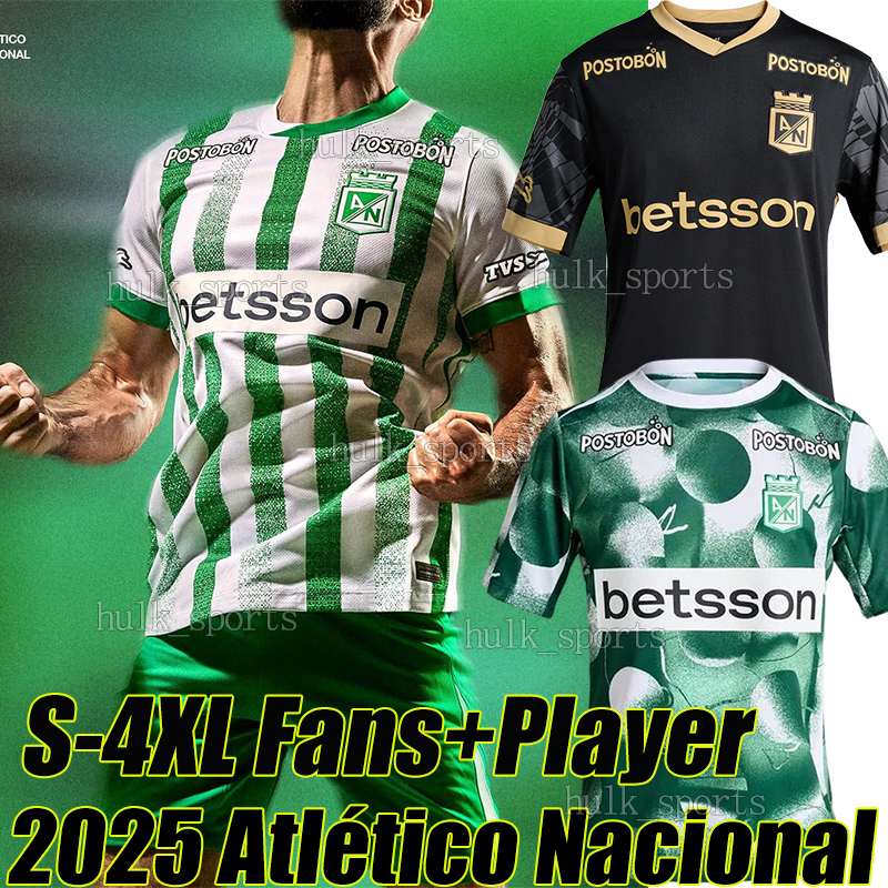25/26 Atletico Nacional Soccer Jerseys 2025 2026 Home S.MOSQUERA D.PABON J.DUQUE DA COSTA JARLAN men kids kit football shirts Men Kids Kits Socks ROMAN Football Shirts