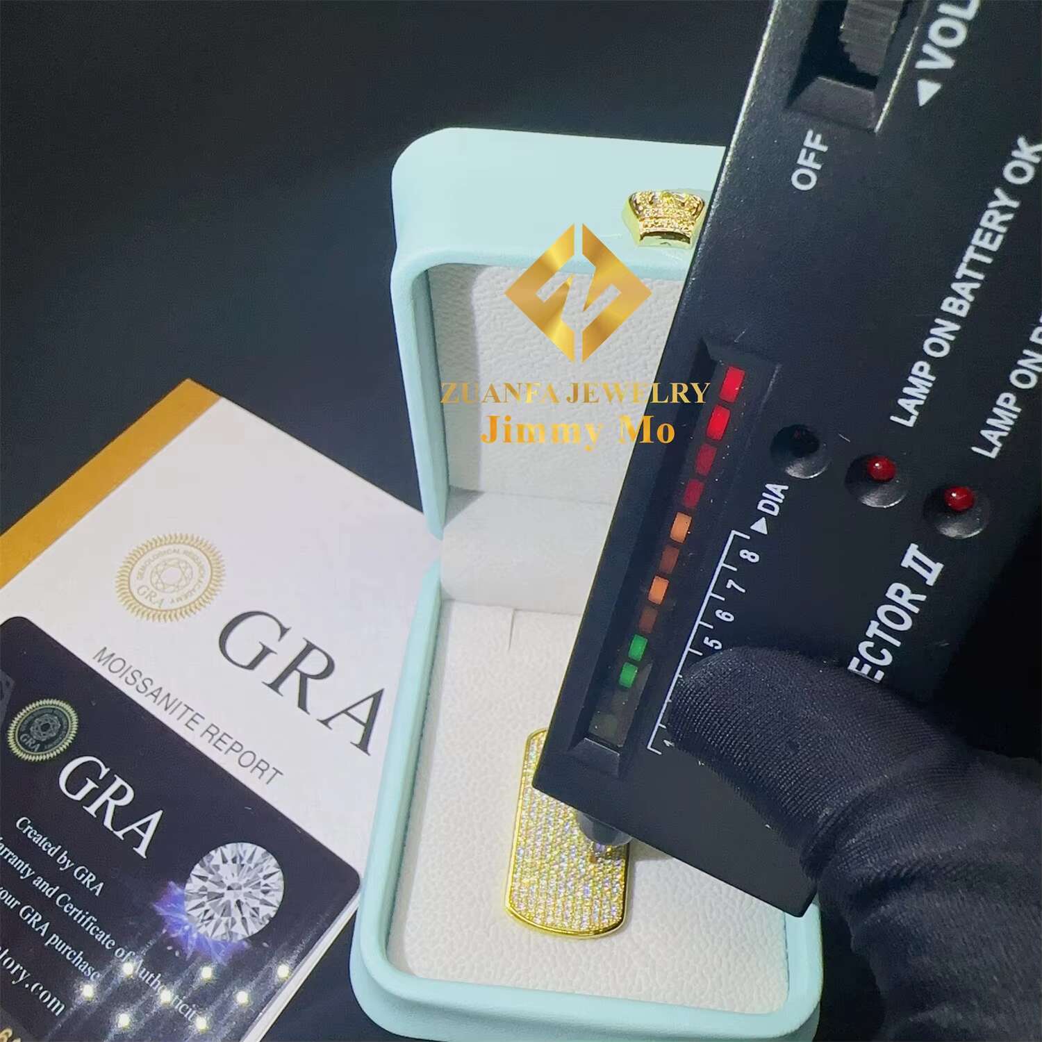 Drop Shipping Pass Diamond Tester Factory Price Iced Out Jewellery Hip Hop 925 Silver VVS1 Moissanite Diamond Dog Tag Pendant