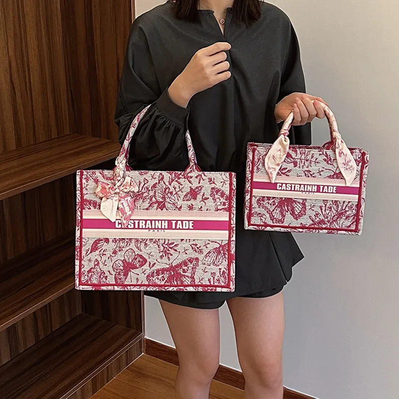 designer shoulder bags casual handbag fashionable tote for women 2025 new style pink