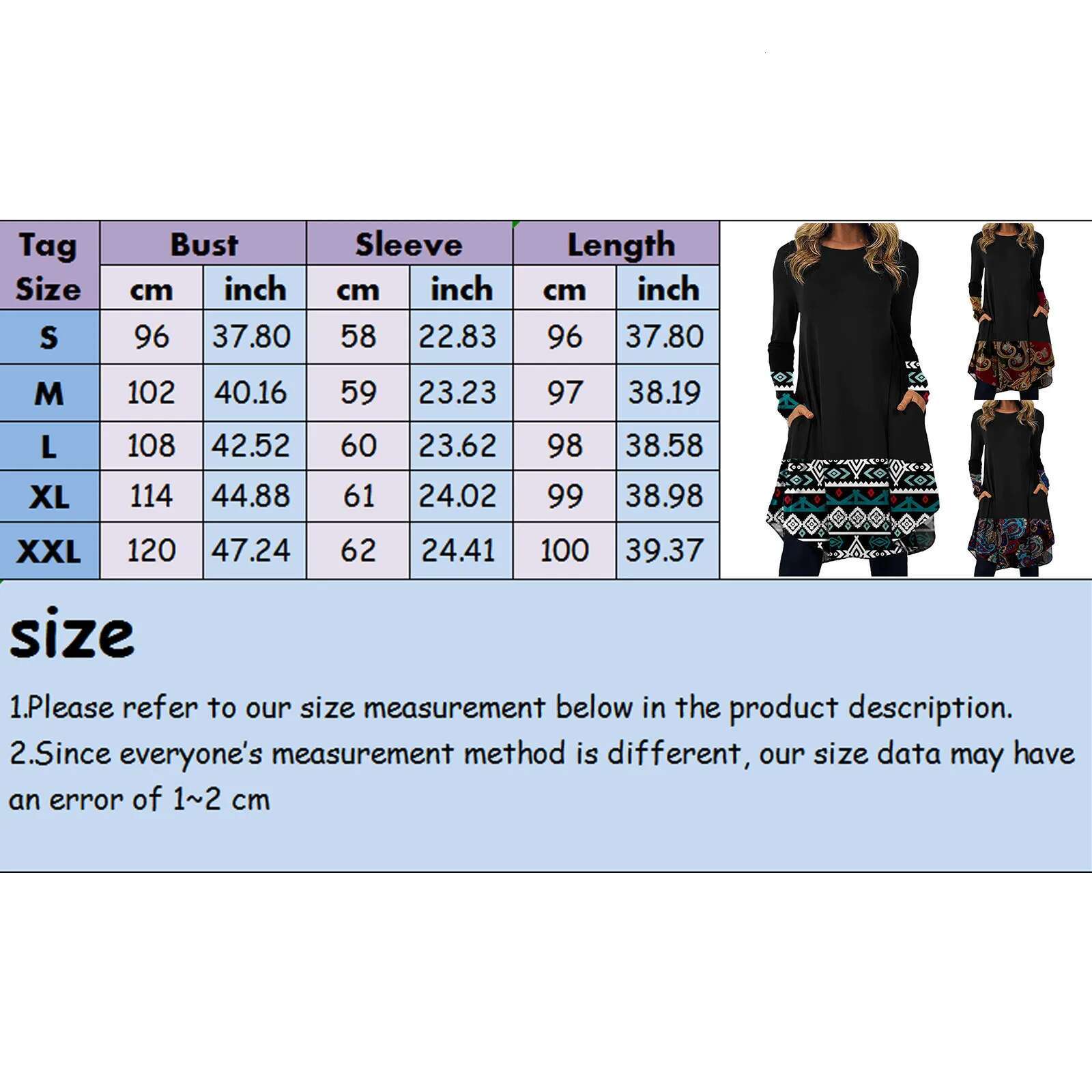 Dongdumaoyi New Women Black Print Bohemian Vintage Dresses Long Sleeve Casual Loose Boho Dress For Lady Autumn Spring Clothing