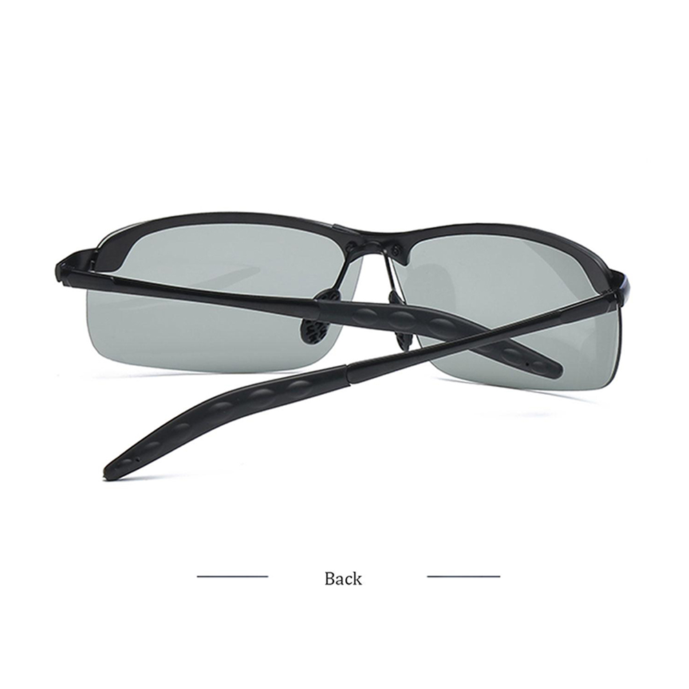 polarized photochromic driving z87 sunglasses for men women day and night safety glasses photochromic black frame black lenses