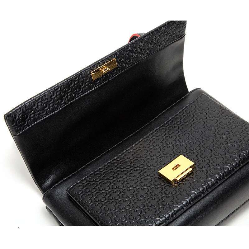 Women's Bag New Advanced 100% Leather Soft Female C-Shaped Emed Removable Shoulder Strap Lady Handbag