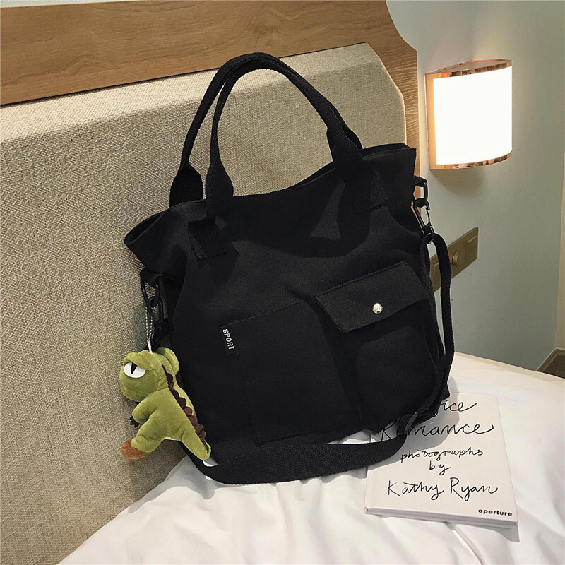 New Free Delivery Designer Shoes By 2025 Canvas Women's 2021 New Korean Version, Student Class Handheld Tote Single Shoulder Crossbody Bag, Trend