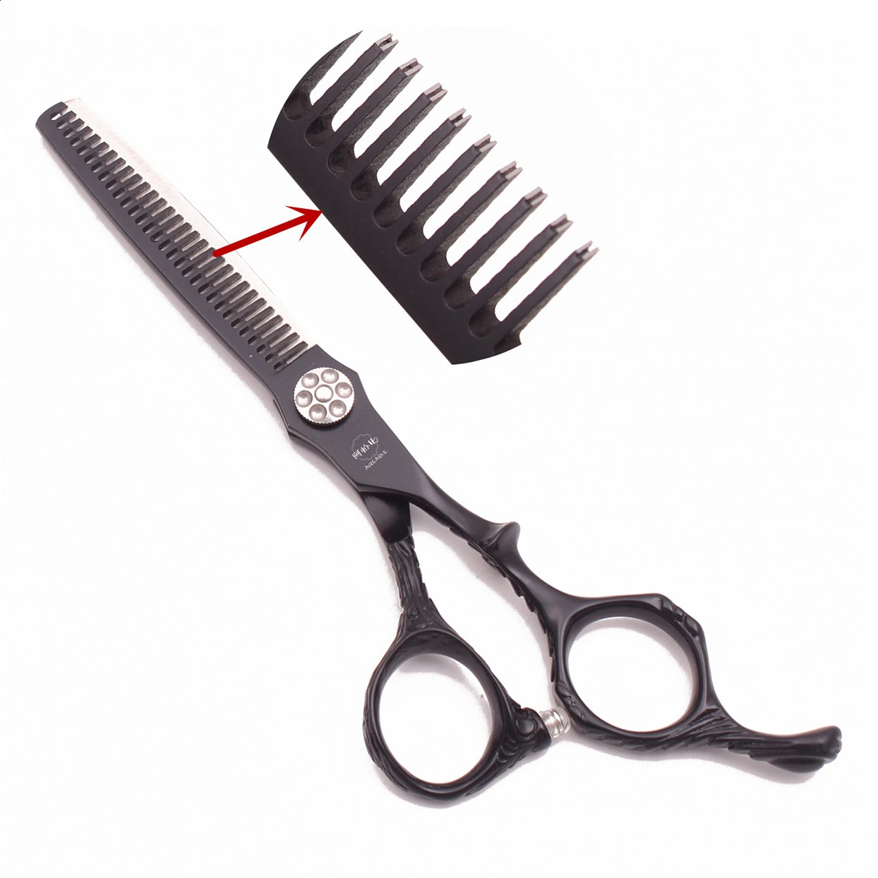 Professional Hairdressing Scissors 6 AQIABI Hair Scissors Japan Stainless Thinning Shears Black Hair Cutting Scissors A90027 250424