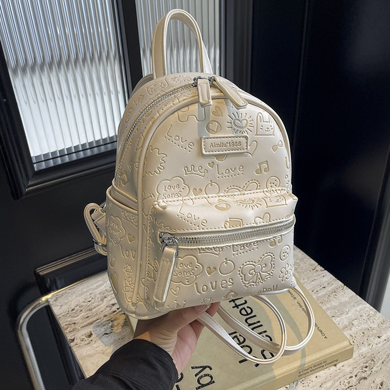 New Free Delivery Designer Shoes By 2025 Amy Rabbit Women's Bag Trendy Fashion Pattern Printed Design Handbag Commuter Leisure Backpack