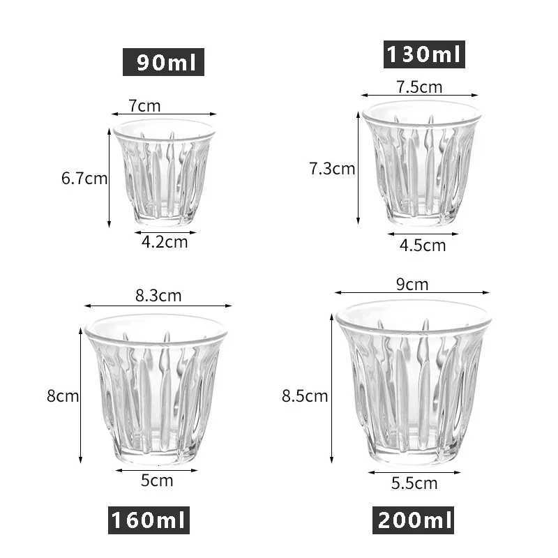 Heat Resistant Glass Cup Transparent Handheld Coffee Latte Cappuccino Mug Whiskey Tea Milk Beer Cocktail Cup for Bar Accessories Y251125
