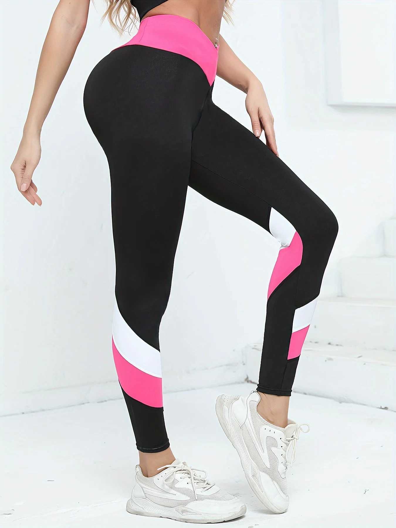 Womens V-shaped cross waist yoga legs with high waist and abdominal control yoga pantsC250425