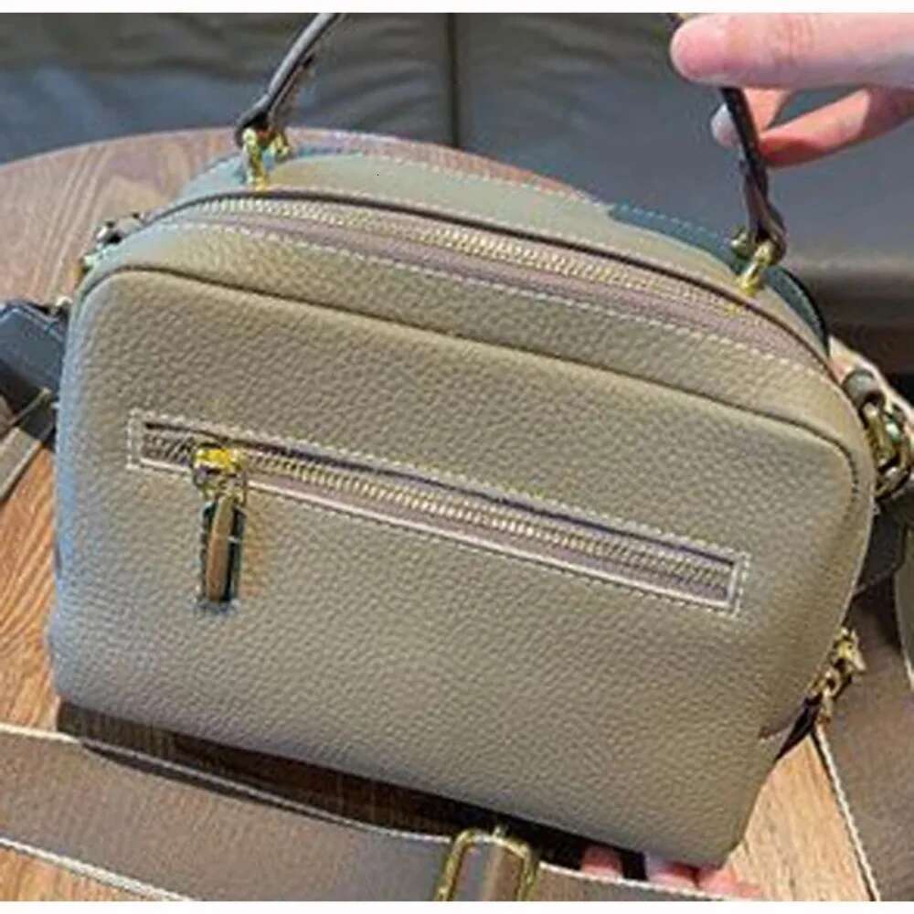 Women's Genuine Leather Bag,Handbag,Lightweight Medium Crossbody Shoulder Bag With Zipper Pocket Adjustable Strap
