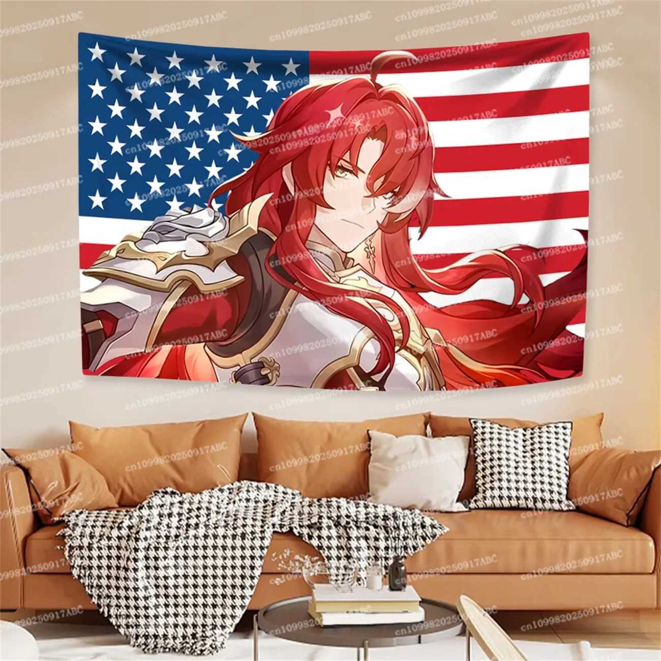 Game Tapestry Boothills And Argentis American Flag Home Decor Home Tapestry Aesthetics Wall Hanging Bedroom Dorm Sofa BlanketM251125