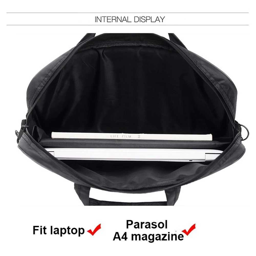 156 Inch 17 In Laptop Bag Business Portable Nylon Handbags Laptop Shoulder Briefcase Zipper Anti-theft Shoulder Simple StyleT251125