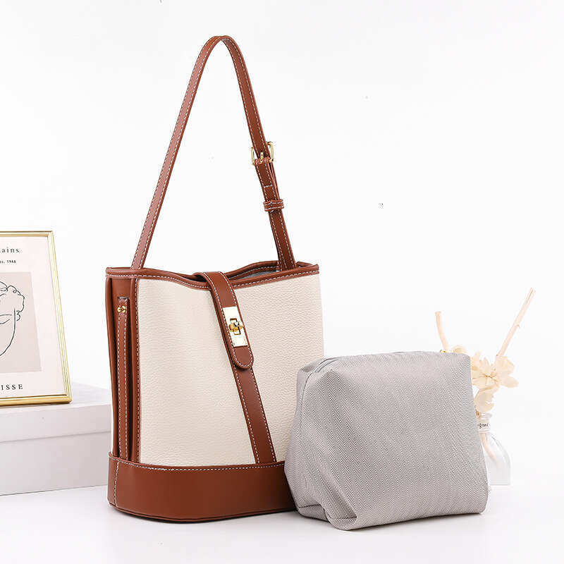 Hong Kong Commuter Bucket For Women New Trendy Small Large Capacity Single Shoulder Bag Versatile Crossbody Bag