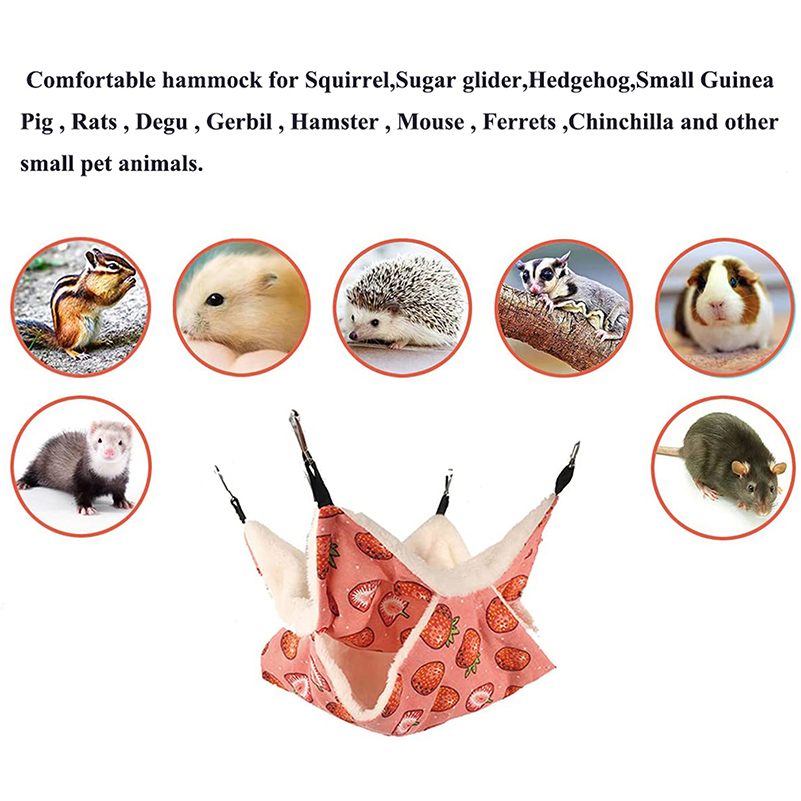 Small Animal Cage Accessories Hammock Guinea Pig Hamster Bed Small Pet Toy Ferret Rat Beds Chinchilla Nest Bunny Sugar Glider Squirrel