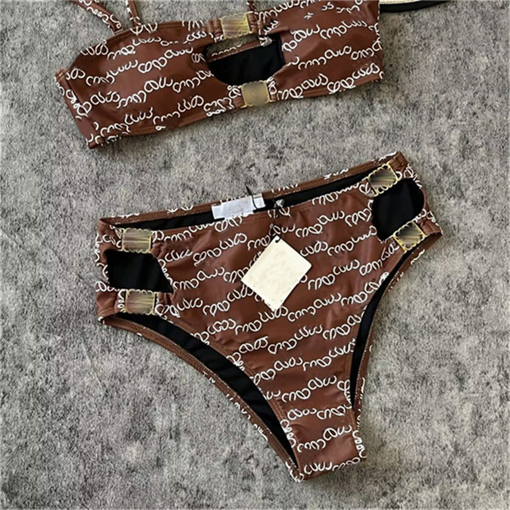 Summer sexiness wowen bathing suits woman classic Letter Print One-piece swimsuits Charming Bikini Beach Ladies designer swim Suit Fashion swimwear size s-xl A5