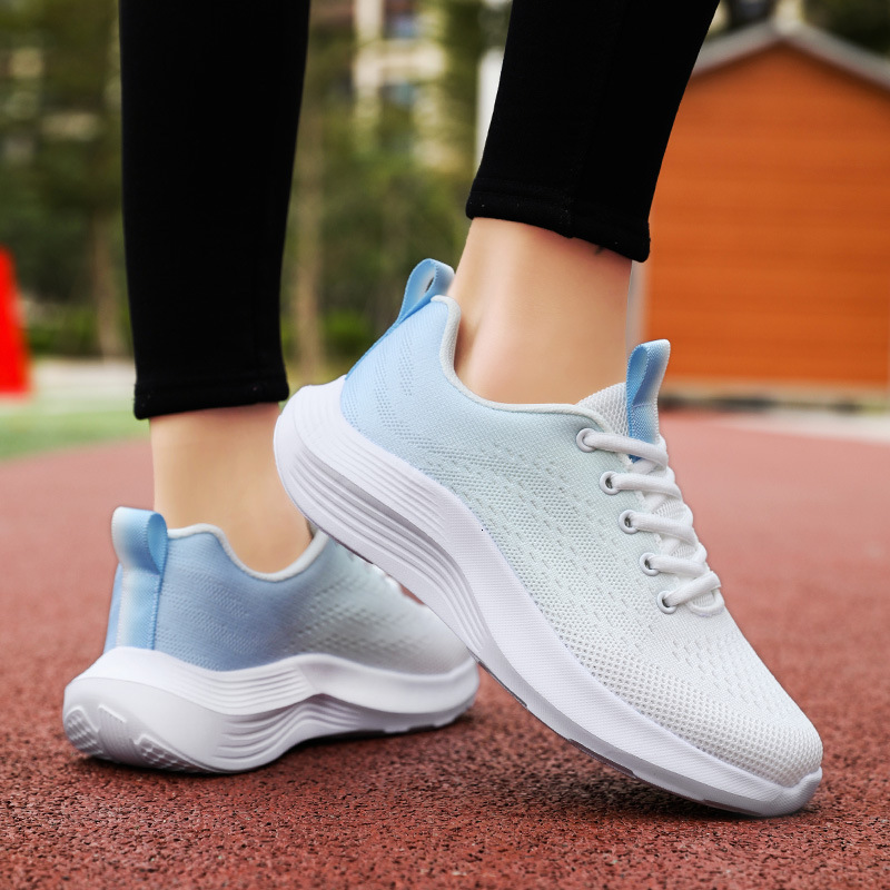 Lightweight Soft Women S Versatile Summer Casual Sports Women Breathable Fly Woven Running Thick Soled Height Increasing Shoes For Children Ddmysaturn