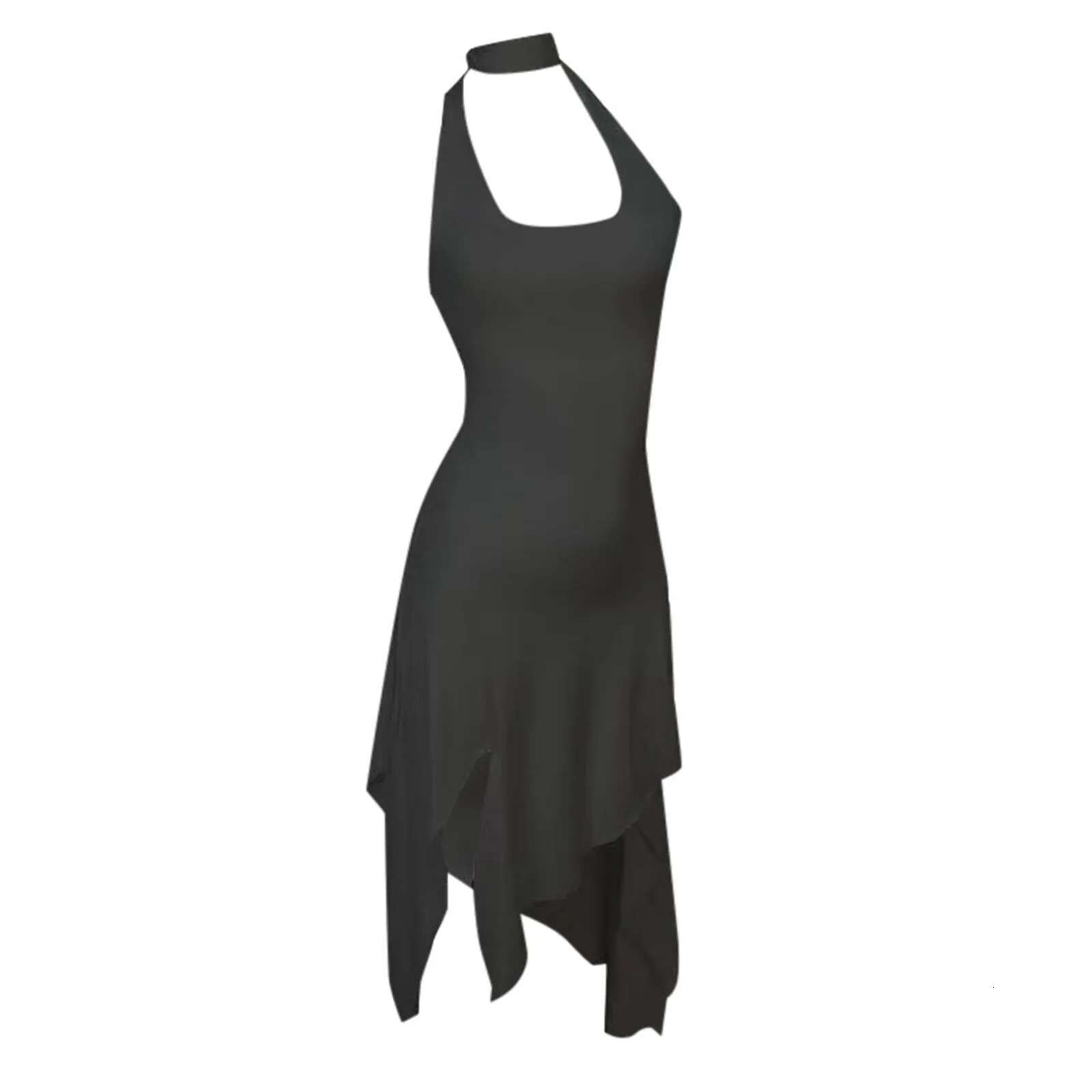 Dongdumaoyi Y K Mini Dress Women Backless Halter Irregular Hem Sexy Vintage Spice Girl Party Dresses Ruffled