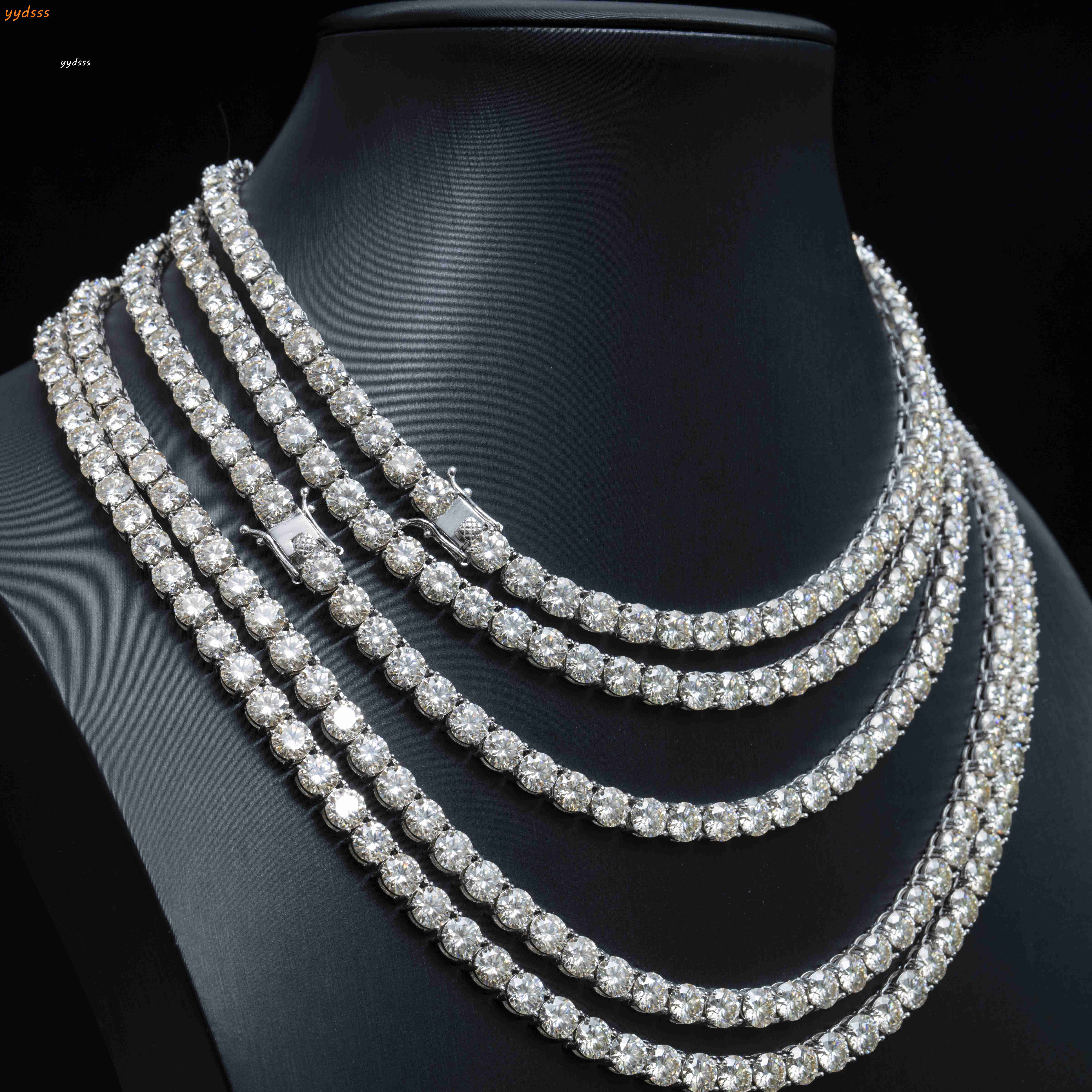 2mm 3mm 4mm 5mm 6.5mm 7mm 7.5mm 8mm Silver S925 Chain VVS Moissanite Diamond Fashion Tennis Chain