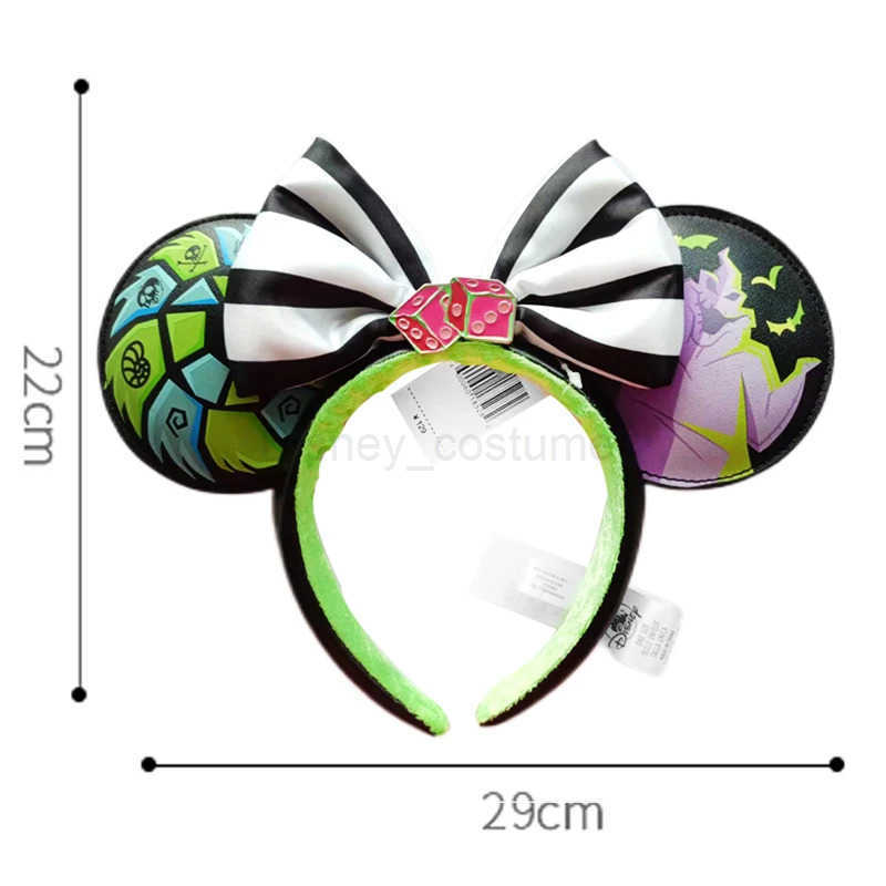 Disney Cartoon Minnie Mouse Ears Headband Mermaid Princess Big Glitter Bow Ears COSTUME Headband Role Playing Plush Adult/Child Headband Gift X250425
