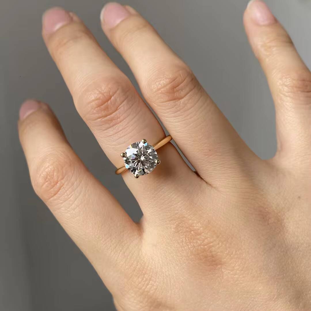 Provence Gem 10K/14K/18K Lab Grown Diamond CVD HPHT 10CT 20CT 30CT Wedding Engagement Rings for Women