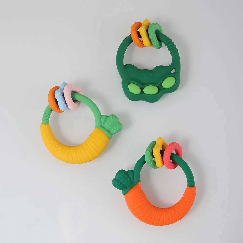 2025 Soft Silicone Carrot Teether perfect Baby Shower Gift teething Relief Safe Cute Chewing Toy for Infants BPA-Free Silicone G251125
