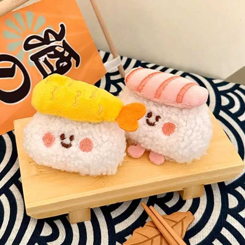 Cute Plush Delicious Food Keychain Sushi Hanging Ornaments Backpack Pendant Decoration Accessories Creative Doll Keyring GiftXJ251125