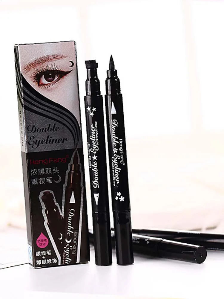 Eyeliner seal double head waterproof eye makeup star pen decal eyeliner liquid tattoo 250418