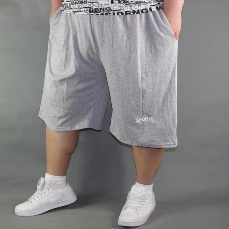 Men plus size shorts plus size 10XL 8XL 9XL waist 142cm summer large elastic sports casual loose large size 60 blue shorts 250420