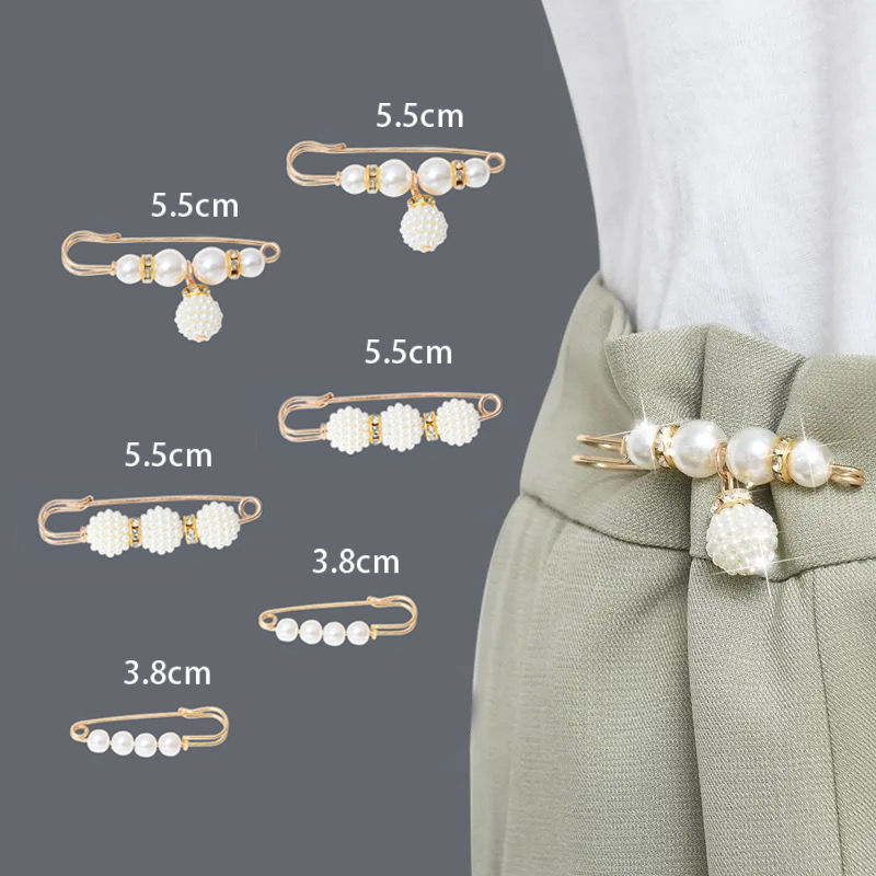 Fashion Accessory Pack: 8 Piece Woman's Pant Waist Reducers & Dress Belt Holders