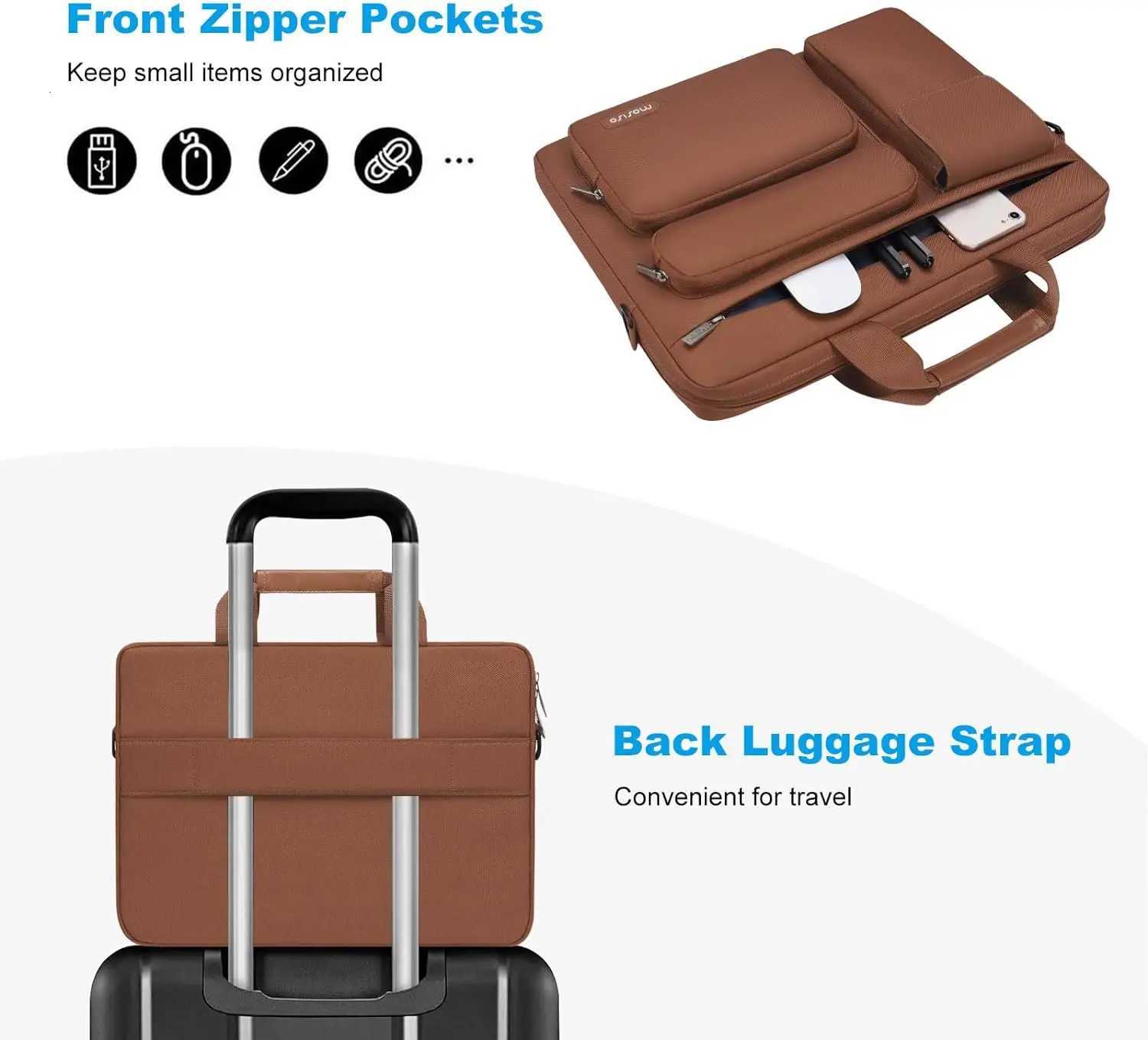 Laptop Bag 133 14 15 16 173 inch Shoulder HandBag for Macbook Air Pro M1 M2 M3 HP Asus Dell Acer Notebook Messenger BriefcaseT251125