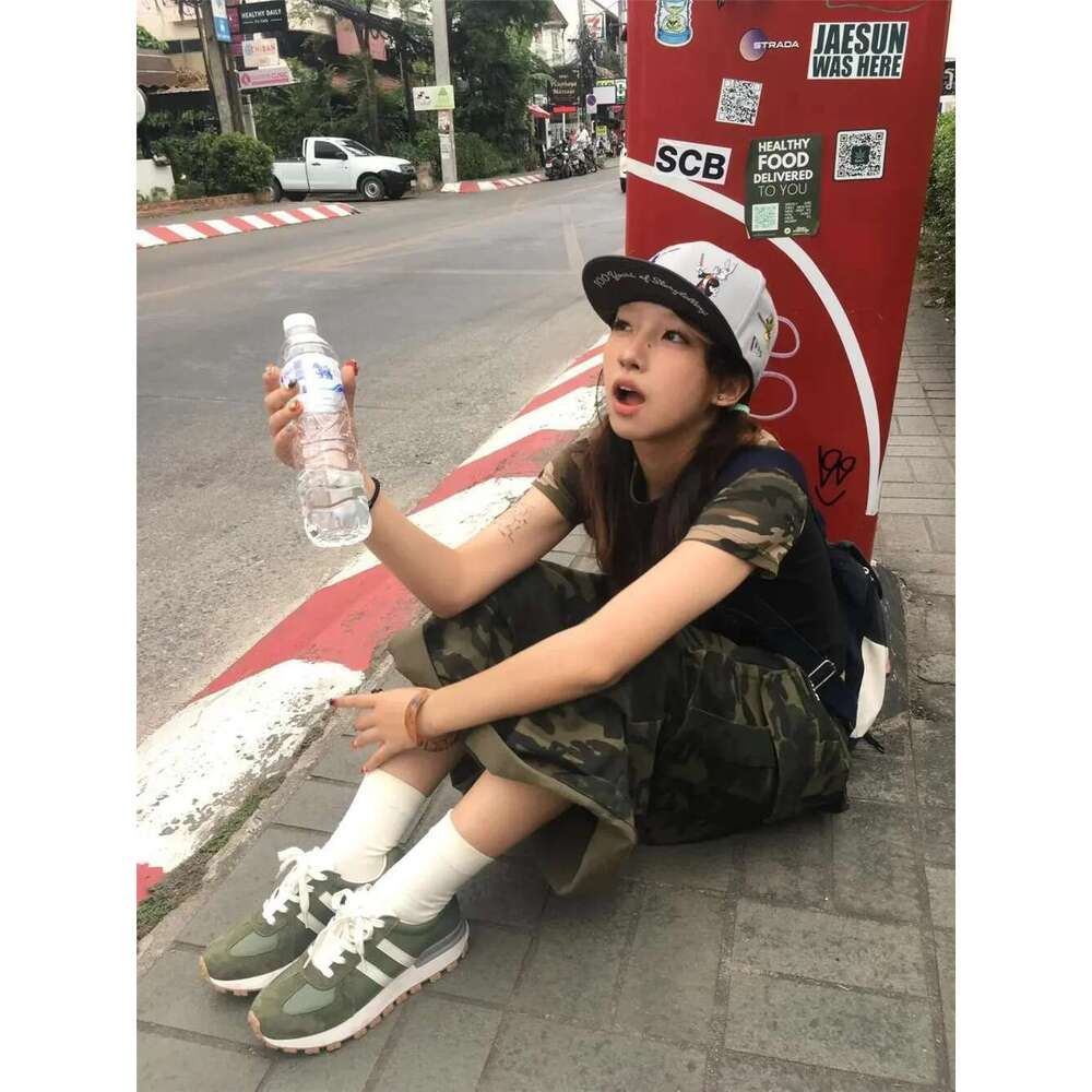Punk Street Casual Summer Women Camouflage Haruku Vintage High Waist Loose Y2k Wide Leg Baggy 2024 Denim Shorts