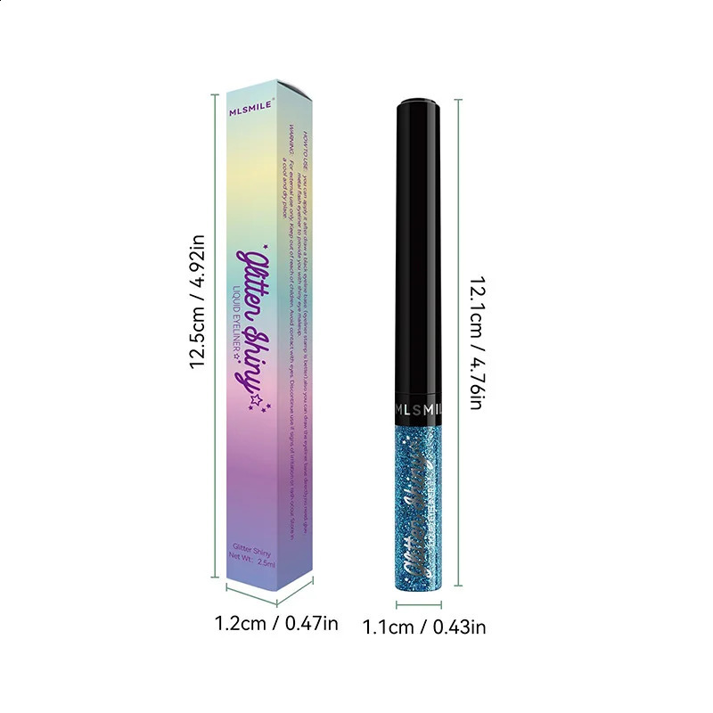 8color liquid eyeliner set glittering pen makeup fast drying eye shadow longlasting flower free beauty cosmetics 250418