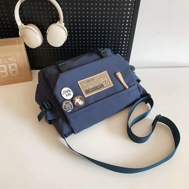 Designer Bag Flip Cover Crossbody Messenger Bag Solid Color Minimalist Style Single Wide Adjustable Shoulder Strap Square Horizontal Portable