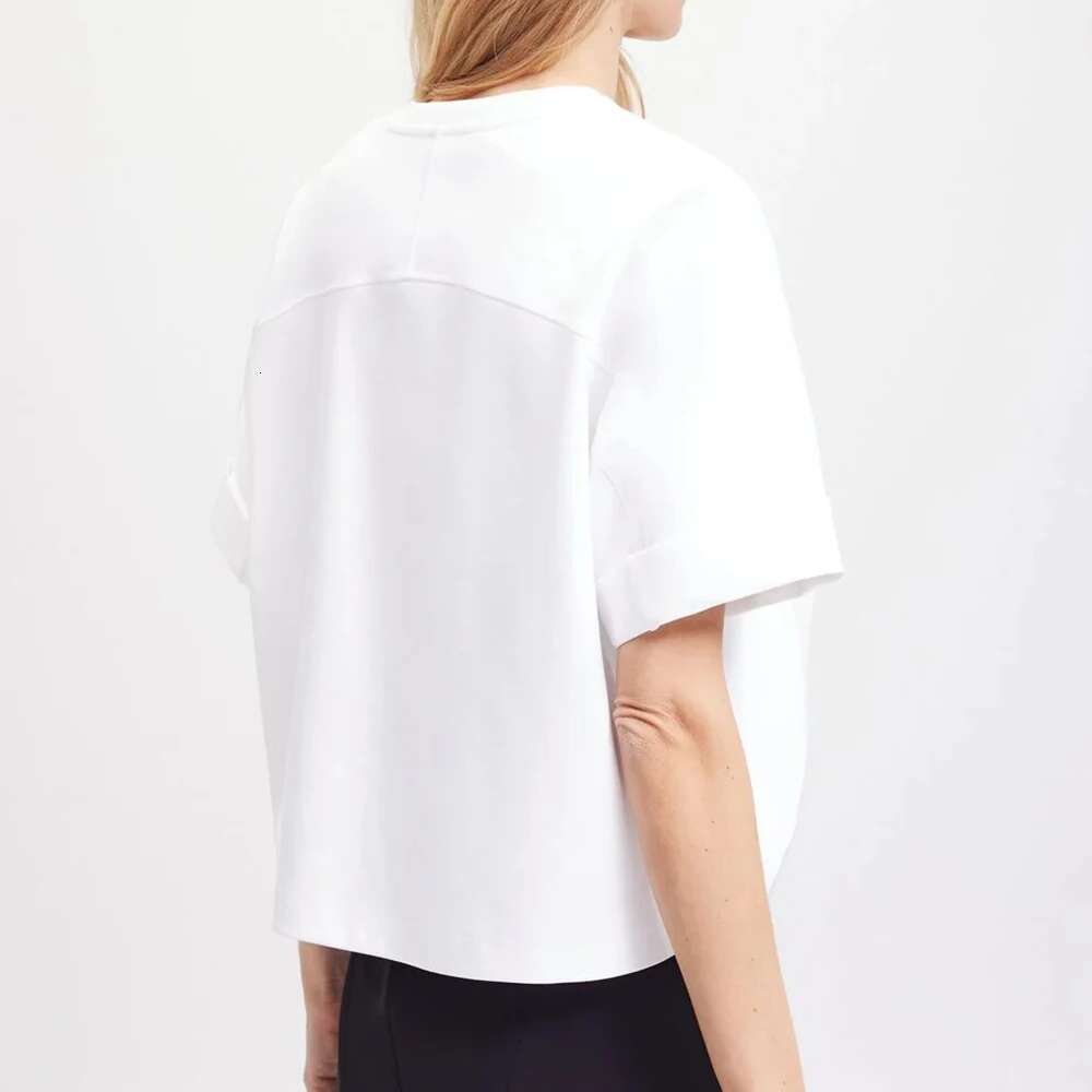 CHCH Women Fashion Cotton T-Shirt Round Neck Classic Basic Short Sleeve Tops 2024 High Quality Lady Tee Shirt