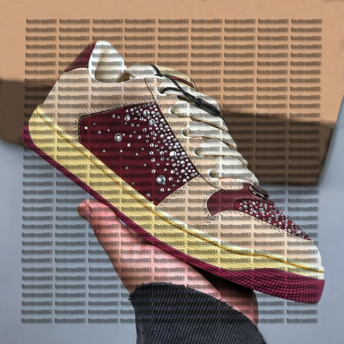 New Designer Women Men Vintage Rhinestone Embroidered Platform Shoe White Black Sneaker Flat Womens Mens Leather Classic Tennis Shoes Couple Runner Trainers