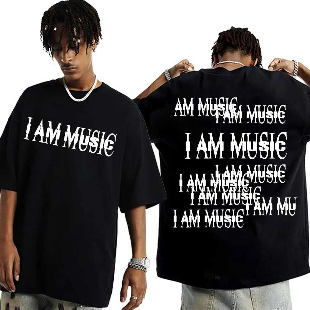 Rap singer Playboi Carti I AM music album T-shirt mens clothing hip-hop 90s retro mens T-shirt casual cotton oversized T-shirt W250425