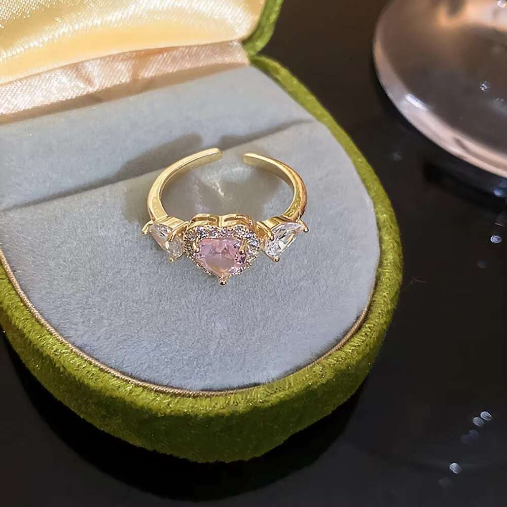 DHCollections Gold Plated Collection butterfly Heart Leaves Geometric Nail Adjustable Opening Rings for Women Jewelry