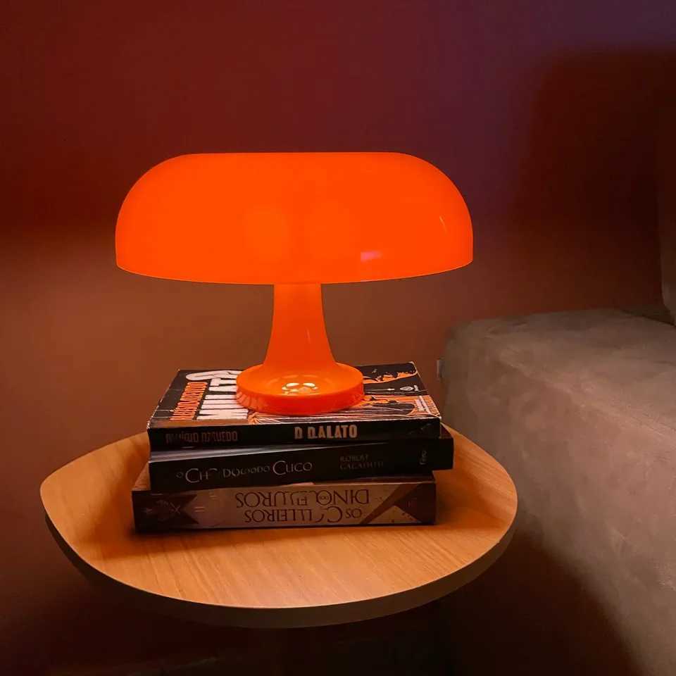 Mushroom table lamp bedroom bedside lamp Bauhaus design with 3 lighting modes and unlimited dimming restaurant atmosphere lightM251125