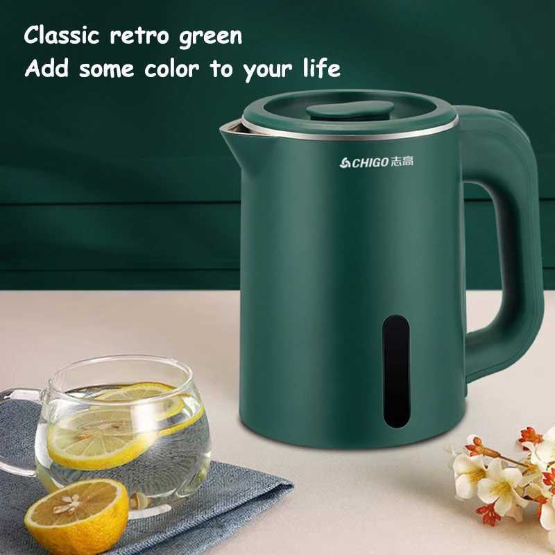 08L Electric Kettle Small Capacity 304 Stainless Steel Liner Teapot Hotel Dormitory Kettle Portable Travel Boil Water Pot 220V C251125
