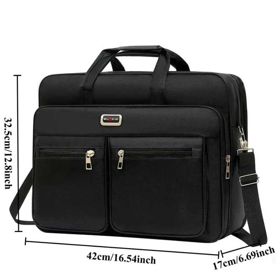 Large Mens Shoulder Crossbody Bag New Oxford Cloth Waterproof Wear-resistant Business Handheld Briefcase Travel BagsT251125