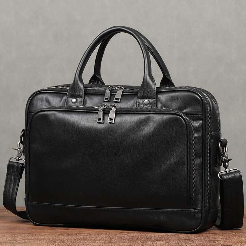 Designer Bag Business Official Handbag Briefcase Travel Shoulder New Laptop Messenger Retro 100% Genuine Leather Men Bags Tote Bag