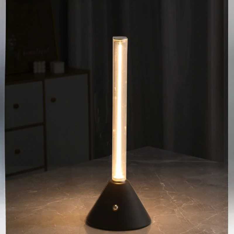 The LED Desk Lamp Dimmable Rechargeable Battery-powered Touch Sensor Portable Desk Lamp For Home Bars Bedrooms LED Night LampM251125