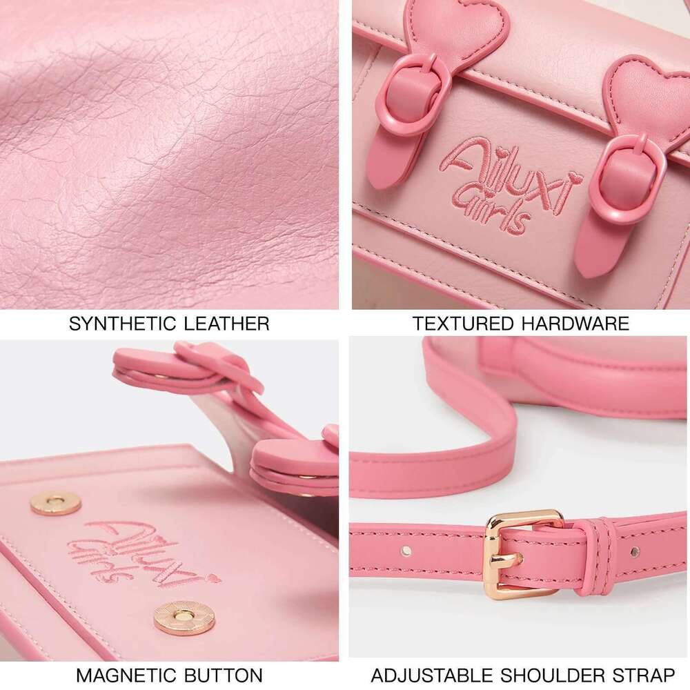 Designer Bag AILUXI Women Handbag For Cosmetic Storage New Original Designer Cambridge Crossbody Small Niche Design Pink Mailman Bag