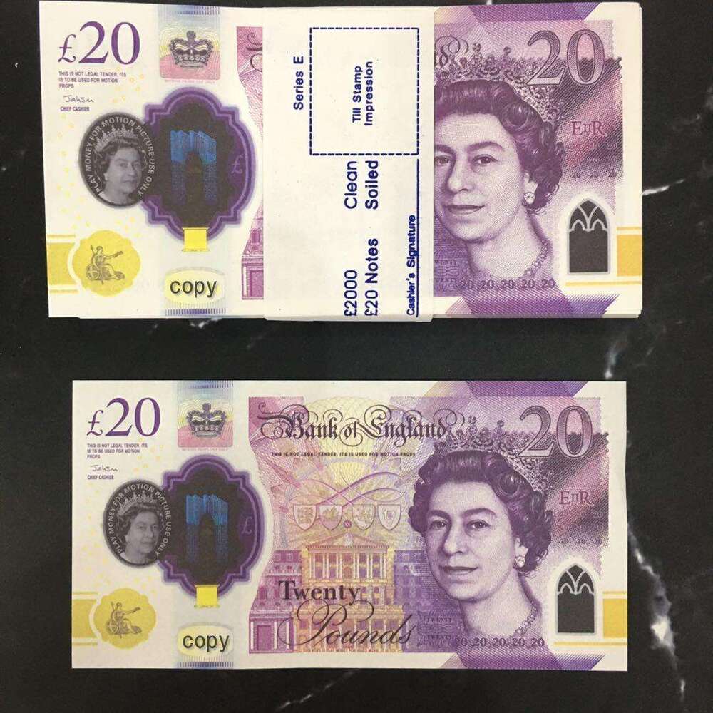Copy Best 3A Prop Money Toys Uk Pounds GBP British 10 20 50 commemorative fake Notes toy For Kids Christmas Gifts or Video Film 3AAA 1