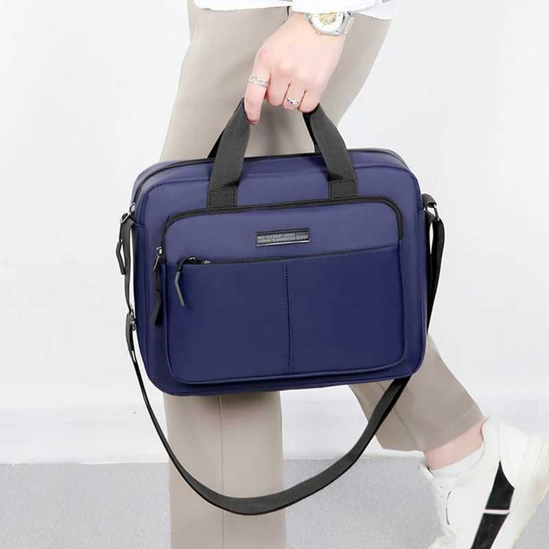 Large Capacity Briefcase Travel Essentials Laptop Storage Diagonal Bag Business Trips Oxford Cloth Document Organize AccessoriesT251125